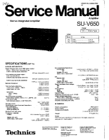Technics - SUV-650 - Service manual 